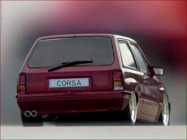 1:18 Opel Corsa A Sprint SR 1983 DunkelRot = inkl OVP